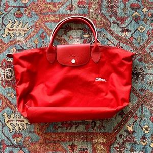 Longchamp le pliage type m modele depose red handles